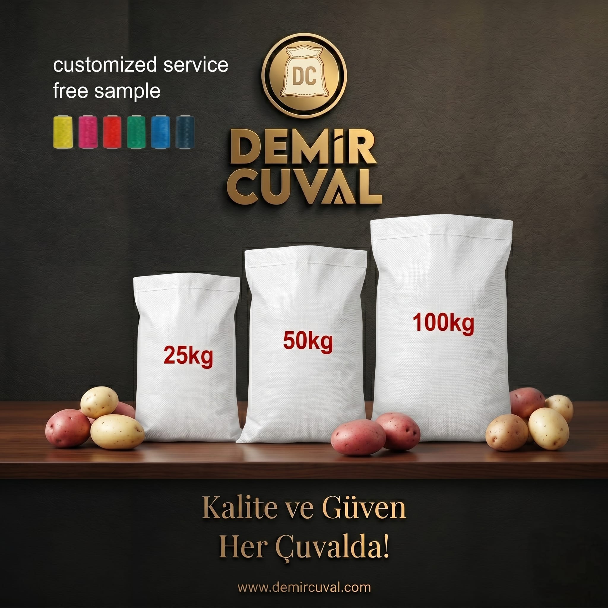 Gaziantep Tekstilkent için özel üretilmiş yüksek mukavemetli PP dokuma haral çuval çözümleri ve ambalaj imalatı